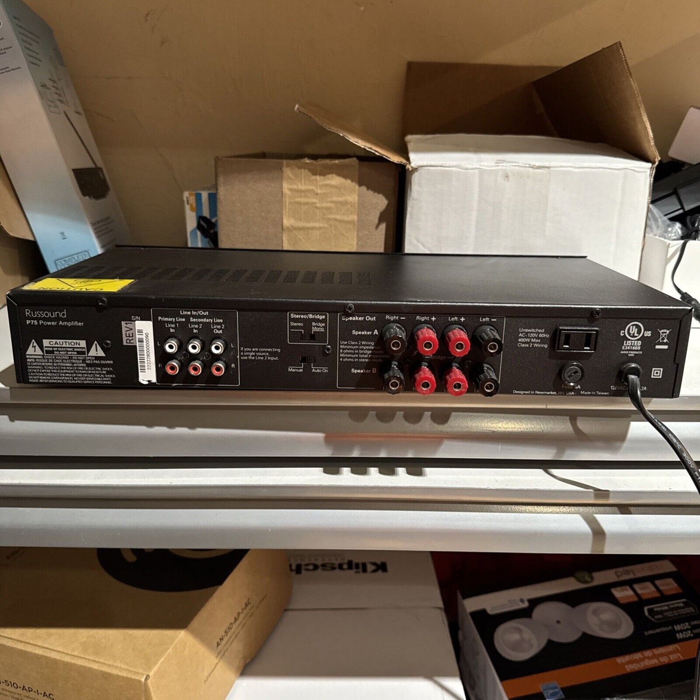 Russound P75 2-Channel Amplifier - Black