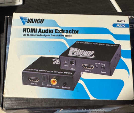 Vanco 280573 HDMI Audio Extractor  2CH/5. 1CH