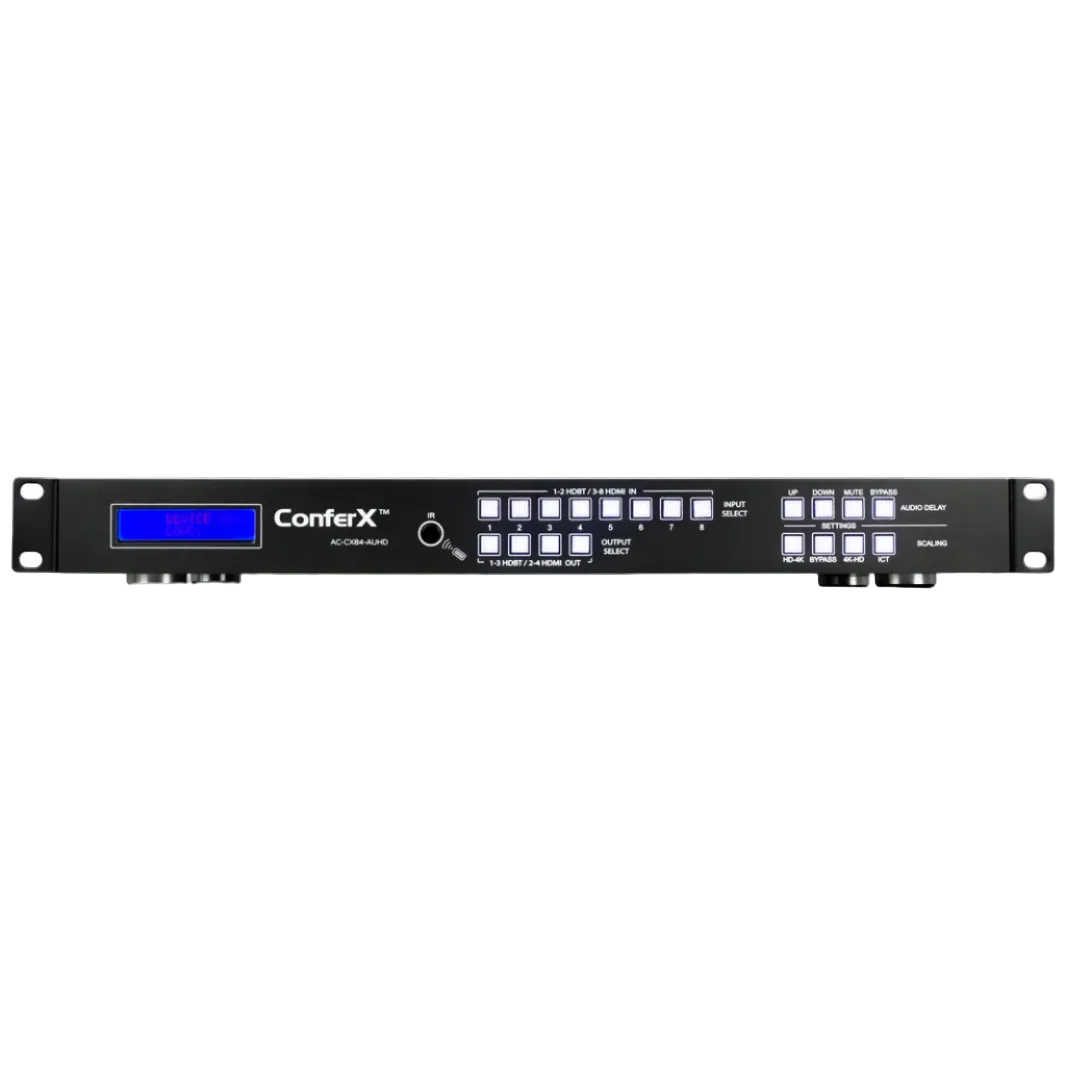 ConferX 4K 8x4 Matrix Switcher with Quick Switch