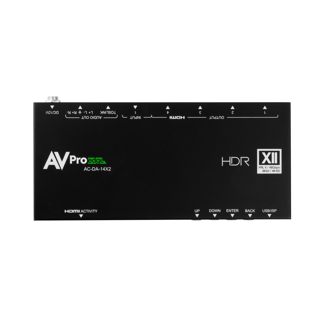 AVPro Edge AC-DA-14X2 48Gbps 1x4 HDMI Distribution Amplifier