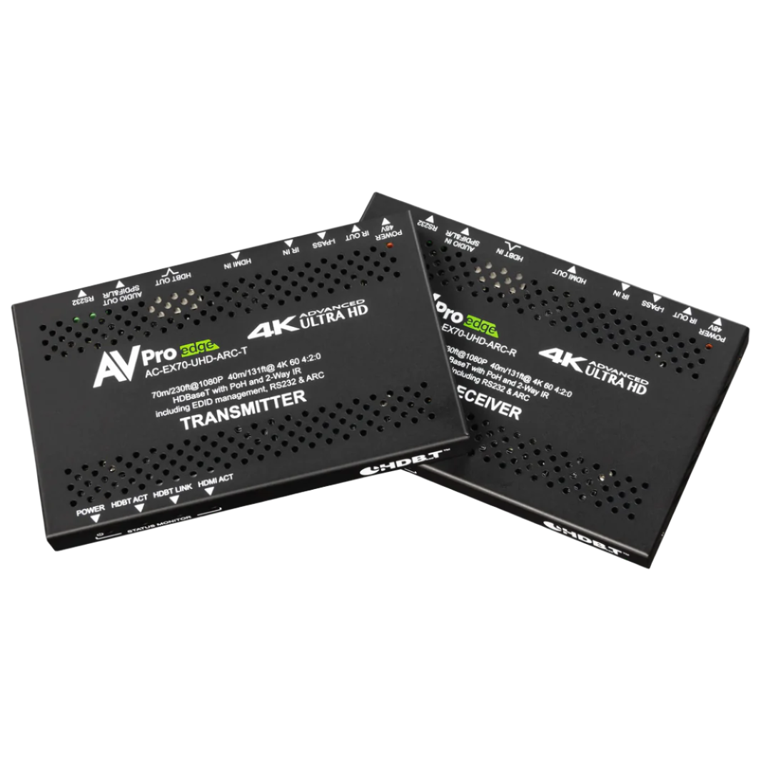 AVPro Edge AC-EX70-UHD-ARC 70M 10Gbps HDBaseT Extender Kit with ARC