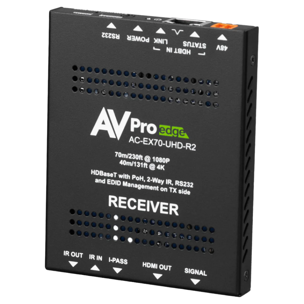 AVPro Edge AC-EX70-UHD-R2 AC-EX70-UHD-R2 70M 10Gbps HDBaseT Receiver Only