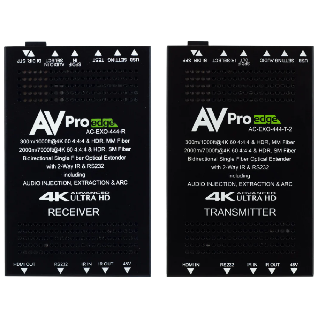 AVPro Edge AC-EXO-444-KIT 2km 18Gbps Fiber Optic Extender Kit