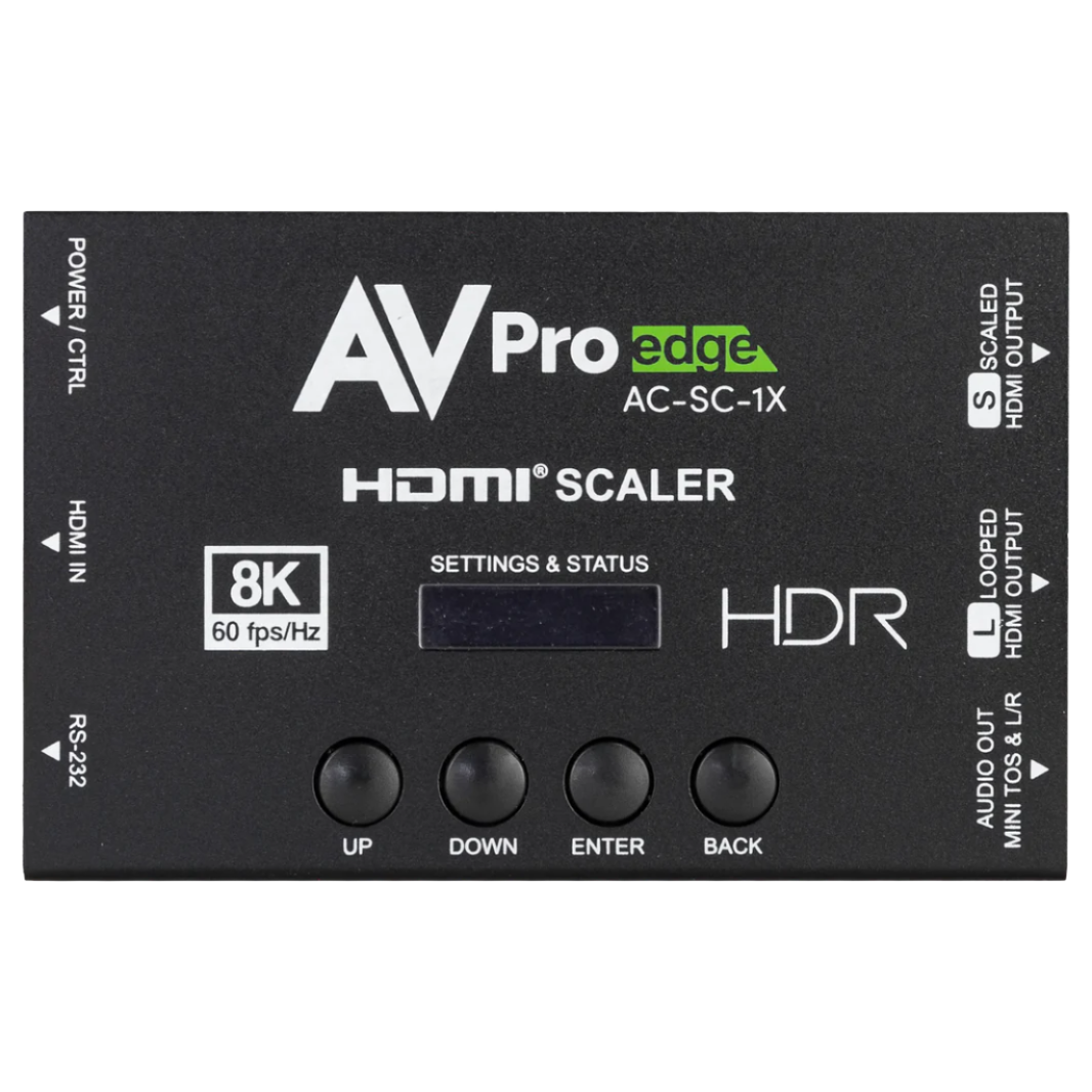 AVPro Edge AC-SC-1X 8K HDMI Downscaler, EDID Manager & Audio De-Embedder