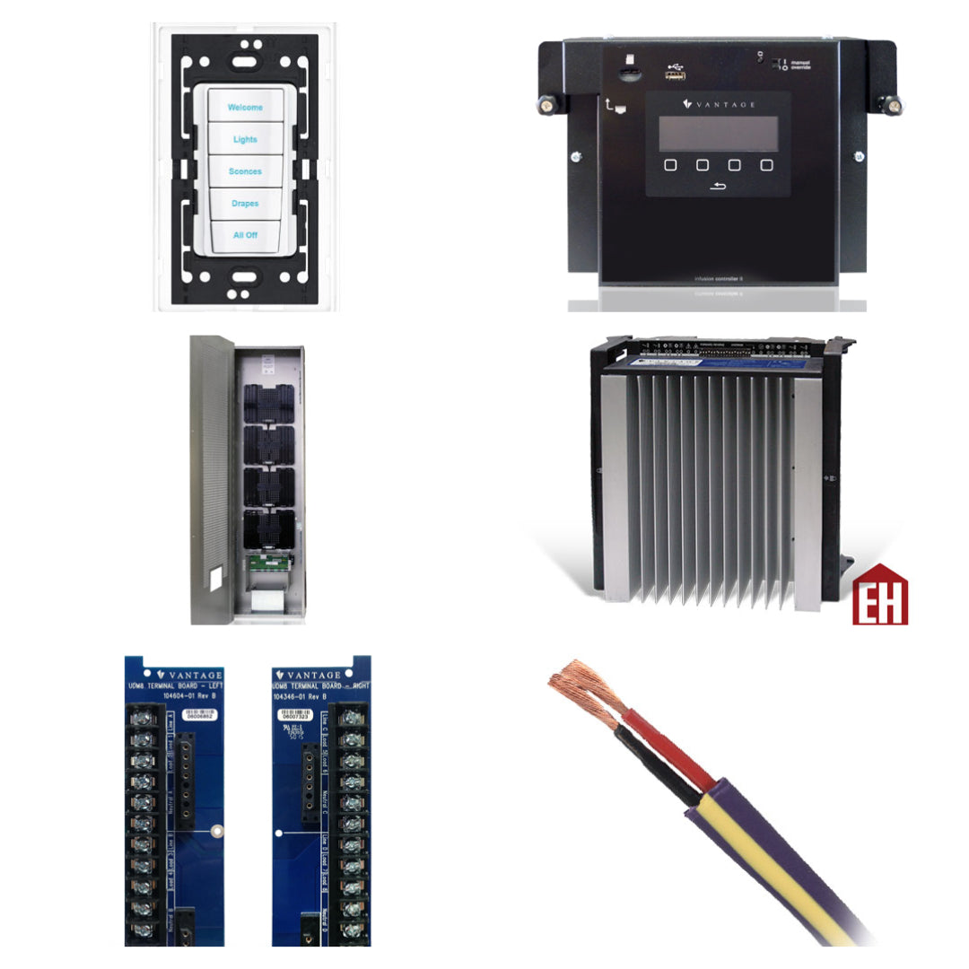 Good: Vantage 32 Loads Central Dimming System with 18 Keypads