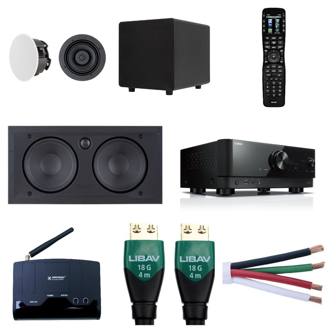 Good: Sonance 7.1 In-Wall LCR and In-Ceiling Surround Sound (Sides and Rear)