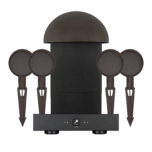 Sonance Patio Series 4.1 System w/SR 2-100 (4 - SATS, 1 - SUB, 1-2-100 AMP)