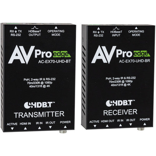 AVPro Edge AC-EX70-UHD-BKT 70M 10Gbps Basic HDBaseT Extender Kit