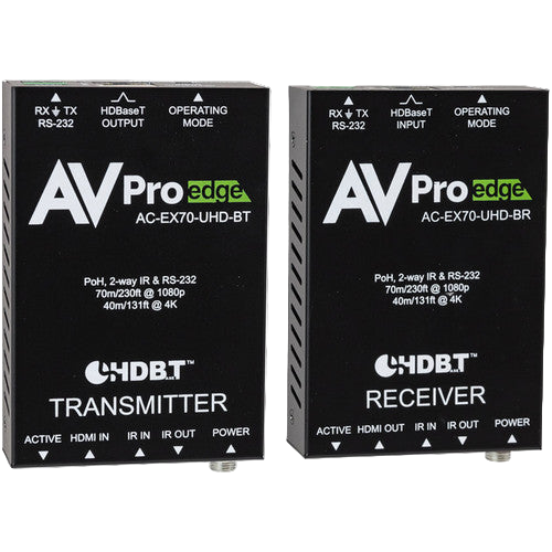AVPro Edge AC-EX70-UHD-BKT 70M 10Gbps Basic HDBaseT Extender Kit