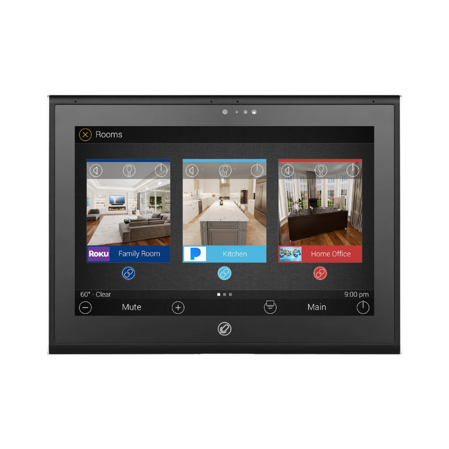 URC TKP-8600 8” Graphical In-Wall Color Touch Screen
