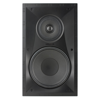 Sonance Visual Experience VX82 8" Rectangle In-Wall Speaker w/ White Micro Trim Grille (1 Pair)
