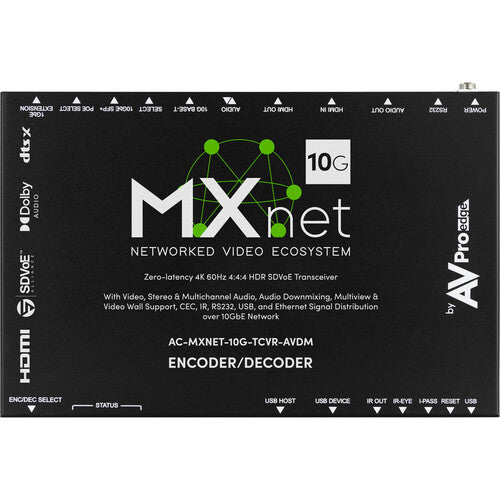 MXNet 10G SDVoE Transceiver with Downmixing