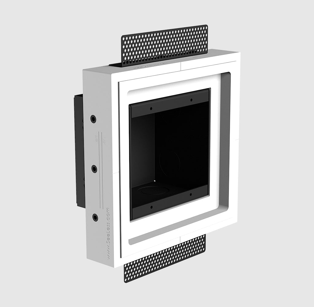 SeeLess SLD-2G-125 Two Gang Designer Style | Flush In-Wall Mount