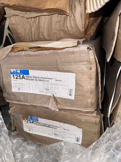 Eaton 3MM512RRL 125 Amp 3-Phase 4-Wire 5-Socket Aluminum Ringless Meter Stack