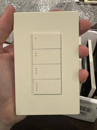 Savant Ascend Low Voltage Keypad 4 Button ( Light Almond )