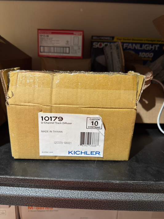 Kichler 10179 Tape Light 10-Pack U-Channel Track Diffuser Lot of 7