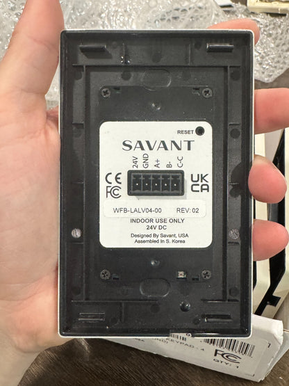 Savant Ascend Low Voltage Keypad 4 Button ( Light Almond )