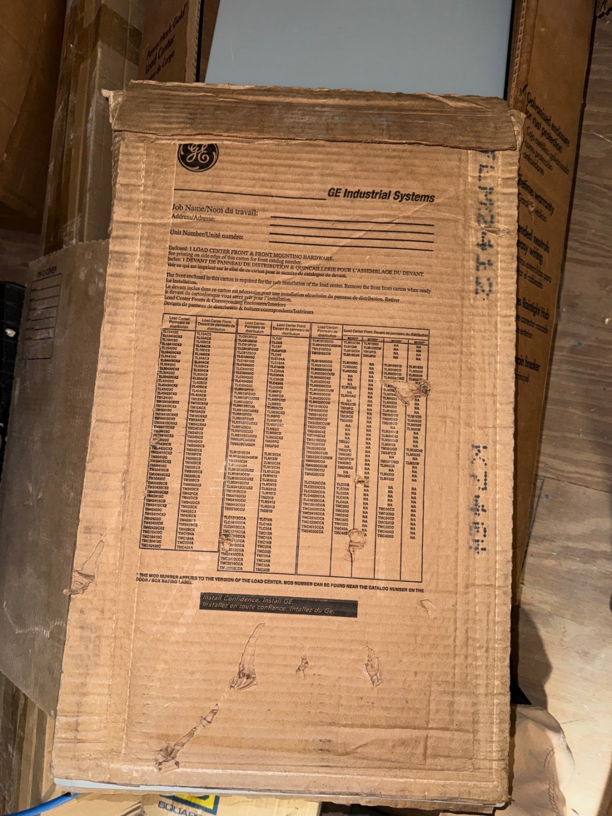 GE TLM2412 Load Center Front Cover