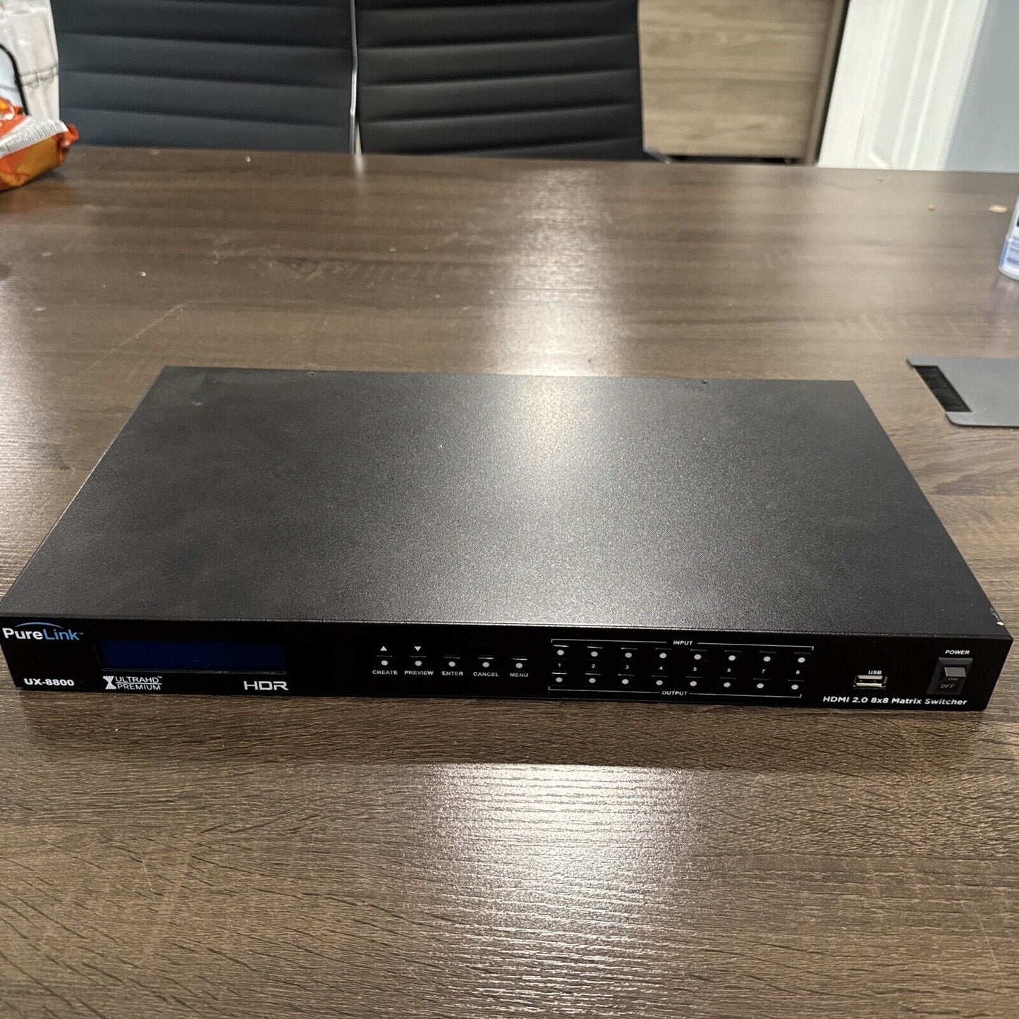 PureLink UX-8800 HDMI 2.0 8x8 Matrix Switcher