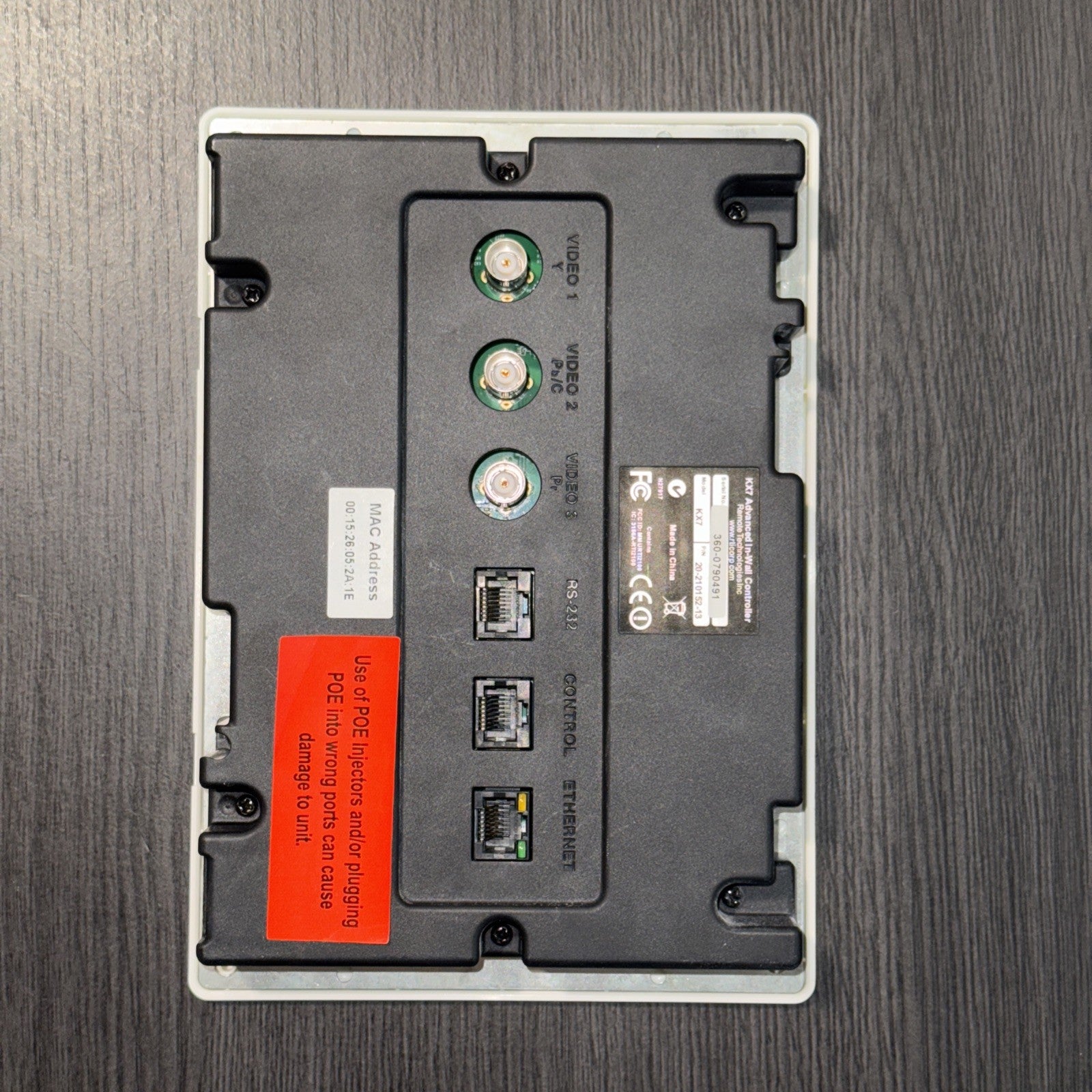 RTI KX7 In-Wall Touchpanel 7” LCD Screen