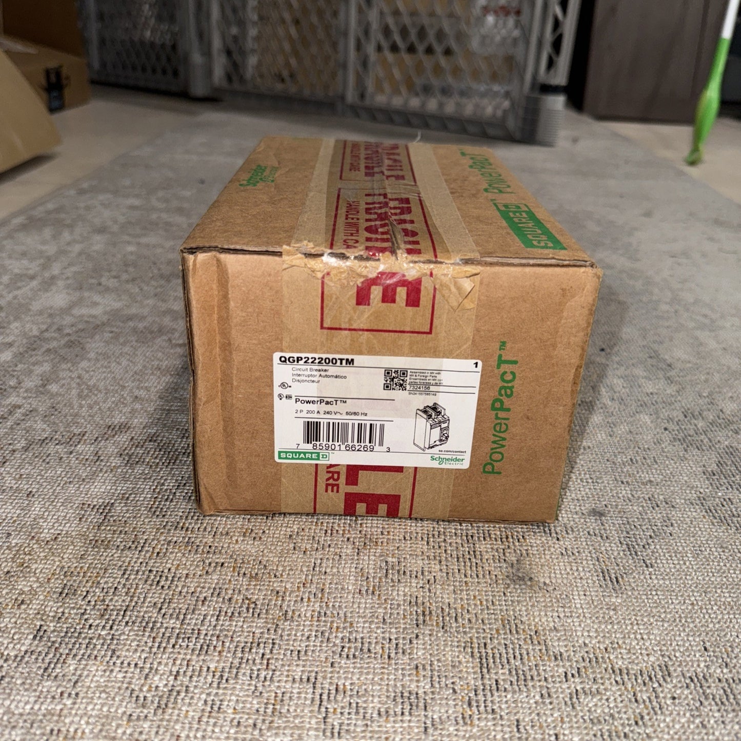 Square D QDP22200TM PowerPact Q 200A Molded Case Circuit Breaker