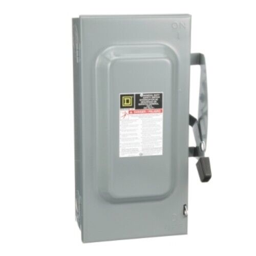 Square D DU323 Safety Switch 100A 3 Pole 30HP 240VAC Non Fusible NEMA 1