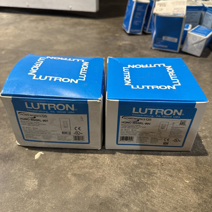 Lutron HQWD-W6BRL-WH HomeWorks Wired seeTouch Designer Keypads 6 Button R/L