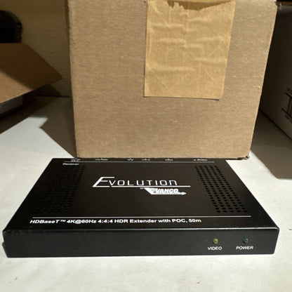 Evolution by Vanco EVEX4K50 HDBaseT 4K @ 60Hz 4:4:4 HDR Extender w/ POC 50m