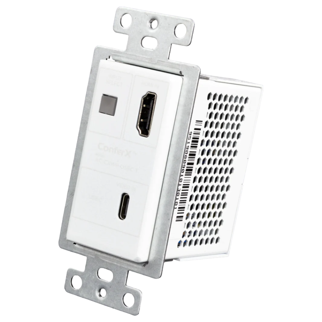 ConferX USB-C/HDMI Wall Plate Transmitter via HDBaseT