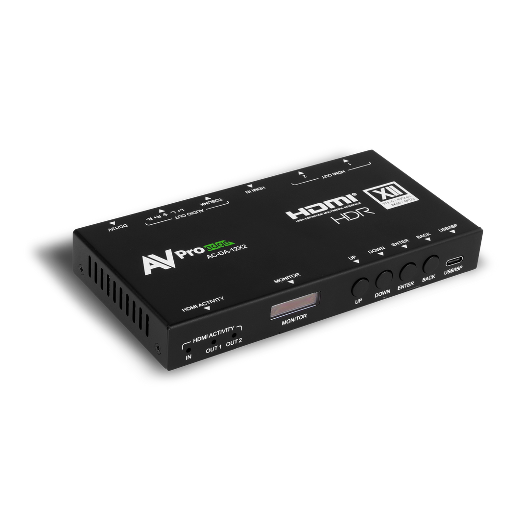 AVPro Edge AC-DA-12X2 48Gbps 1x2 HDMI Distribution Amplifier