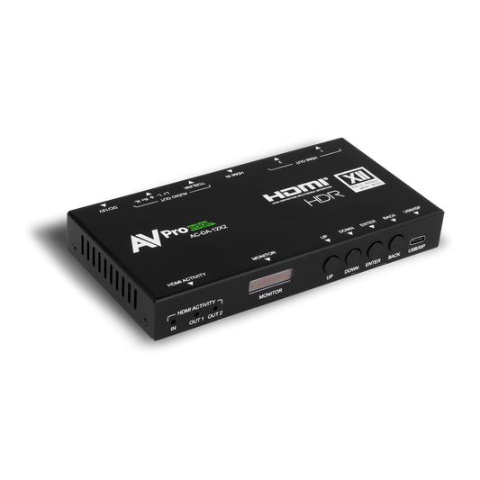 AVPro Edge AC-DA-12X2 48Gbps 1x2 HDMI Distribution Amplifier