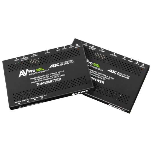 AVPro Edge AC-EX70-UHD-ARC 70M 10Gbps HDBaseT Extender Kit with ARC