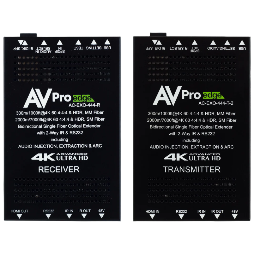 AVPro Edge AC-EXO-444-KIT 2km 18Gbps Fiber Optic Extender Kit