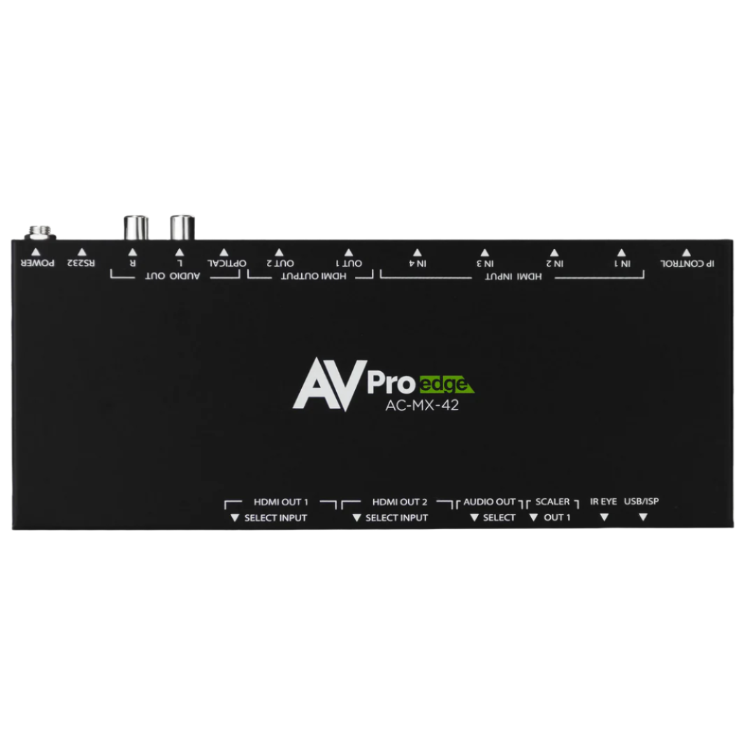 AVPro Edge AC-MX-42 18Gbps 4x2 Auto Switching HDMI Matrix Switcher ...