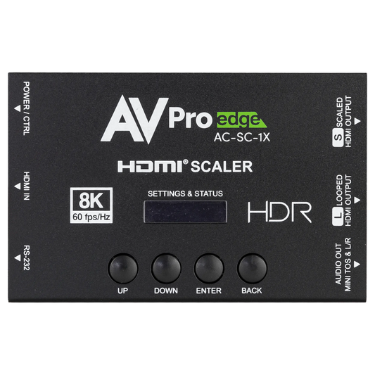 AVPro Edge 8K 8K HDMI Downscaler, EDID Manager & Audio De-Embedder