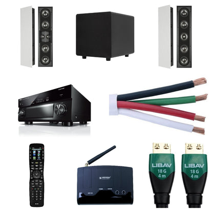 Best: Sonance 7.1 In Wall Surround Sound and Free-Standing Subwoofer