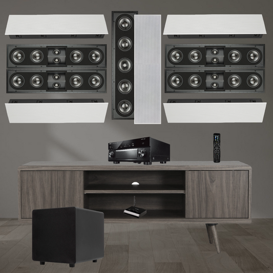 Best: Sonance 7.1 In Wall Surround Sound and Free-Standing Subwoofer