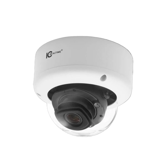 IC Realtime IPEL-D12V-IRW3 12MP IR AI Vandel-Proof Dome Network Camera (White)