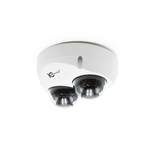 IC Realtime IPEL-DL80F-IRW1 2x4MP Multi-Sensor Network IR Dome Camera