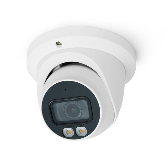 IC Realtime IPMX-E40F-W1-LED 4MP Full-Color LED AI Eyeball Network Camera (White)