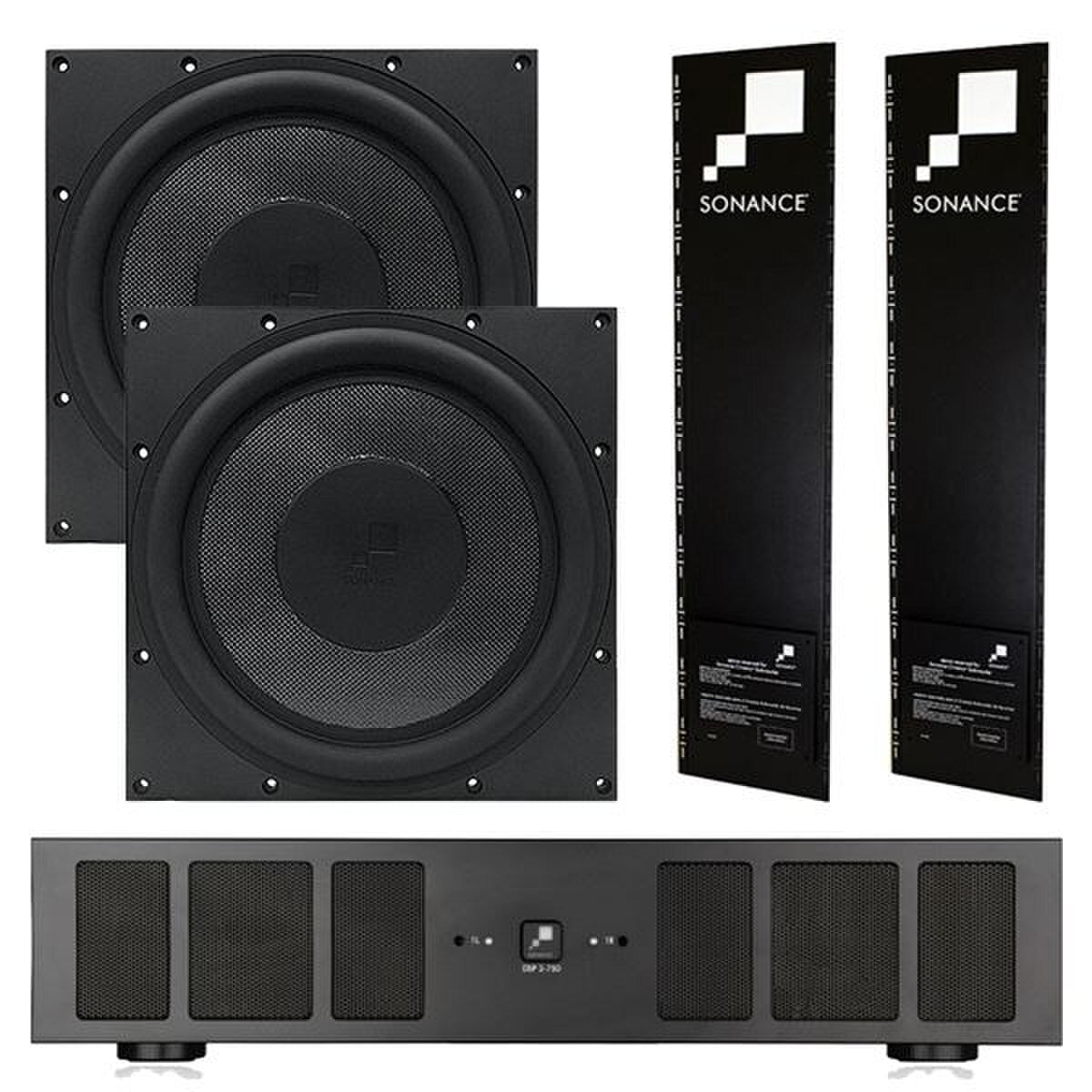 Sonance Reference Series R12SUB Kit (2x R12SUB, 2x R12SUB Enclosures, 1x DSP 2-750 MKII)