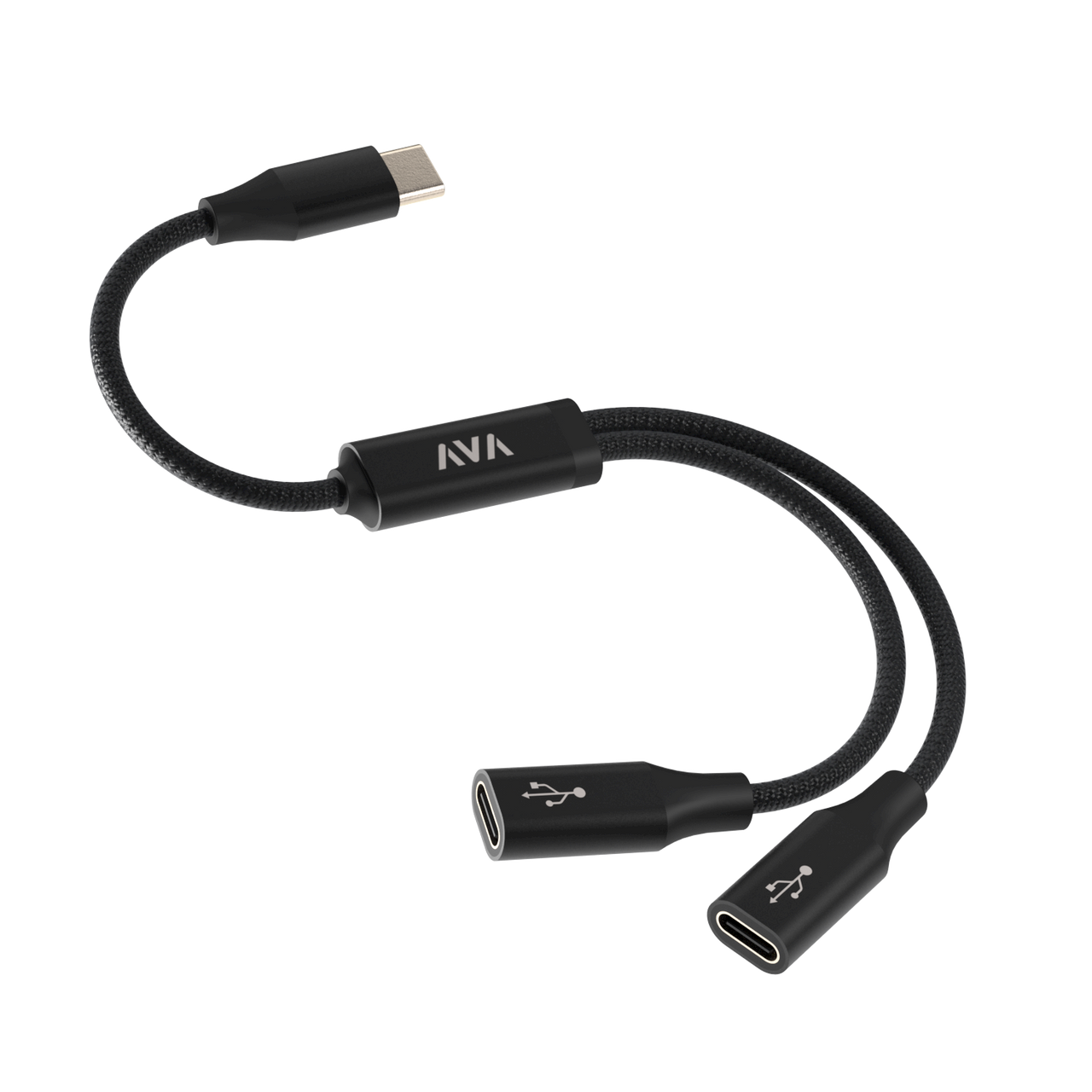 AVA Splitter Cable USB-C (male) to 2x USB-C femaleAVA Splitter Cable USB-C (male) to 2x USB-C female AVA Splitter Cable USB-C (male) to 2x USB-C female