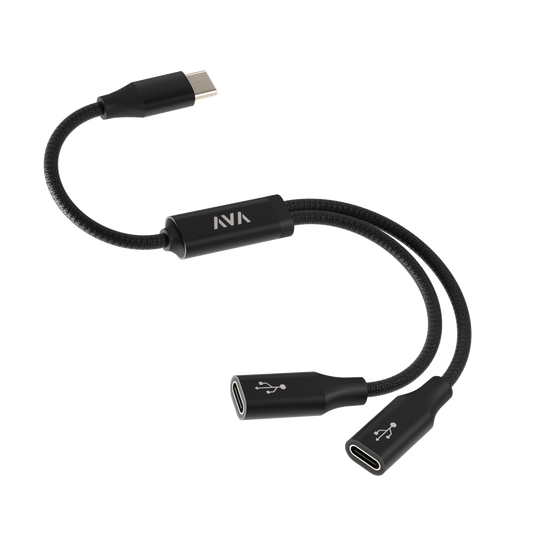 AVA Splitter Cable USB-C (male) to 2x USB-C femaleAVA Splitter Cable USB-C (male) to 2x USB-C female AVA Splitter Cable USB-C (male) to 2x USB-C female