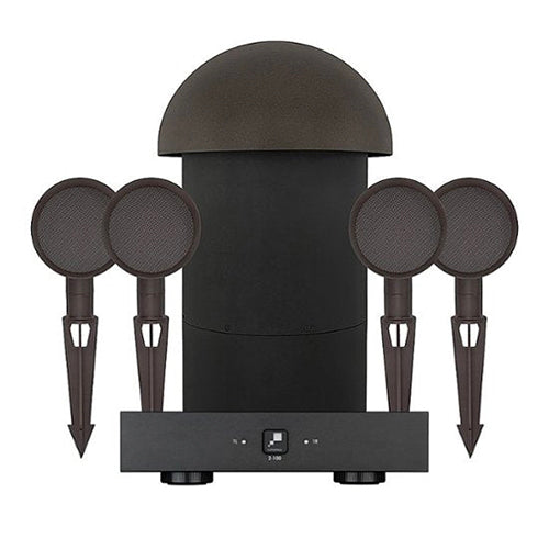 Sonance Patio Series 4.1 System w/SR 2-100 (4 - SATS, 1 - SUB, 1-2-100 AMP)