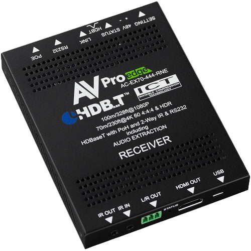 AVPro Edge AC-EX70-444-RNE-P 70M 18Gbps HDBaseT Receiver Only with Power Supply