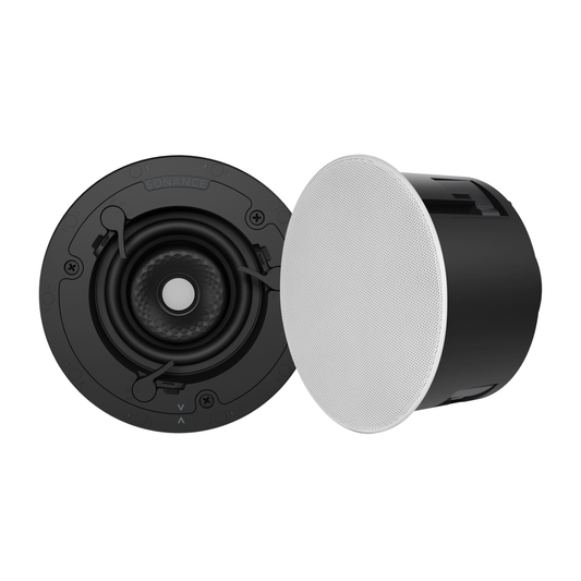 Sonance Visual Experience VX46R 4" Round In-Ceiling Speaker w/ White Micro Trim Grille (1 Pair)