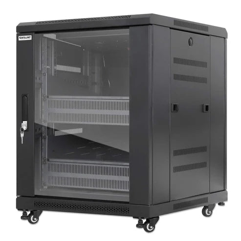 Intellinet Pro Line Network Cabinet with Integrated Fans, 12U