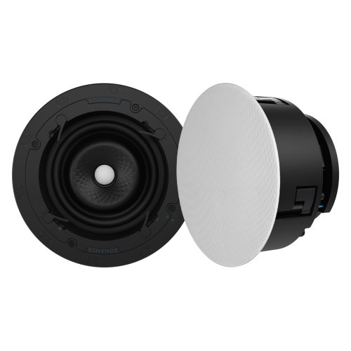 Sonance Visual Experience VX66R 6" Round In-Ceiling Speaker w/ White Micro Trim Grille (1 Pair)